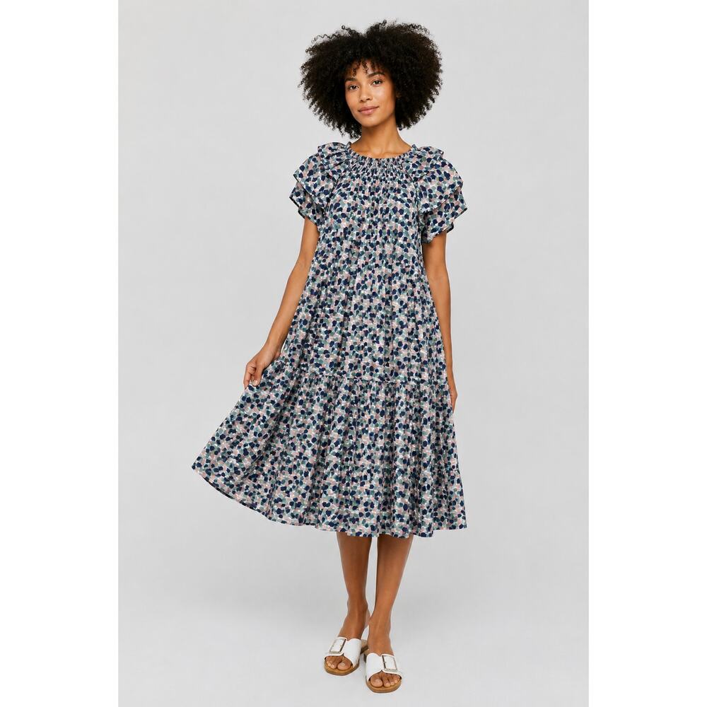 Mirth Handmade Edition Vienna Midi Dress Mosaic Size Small